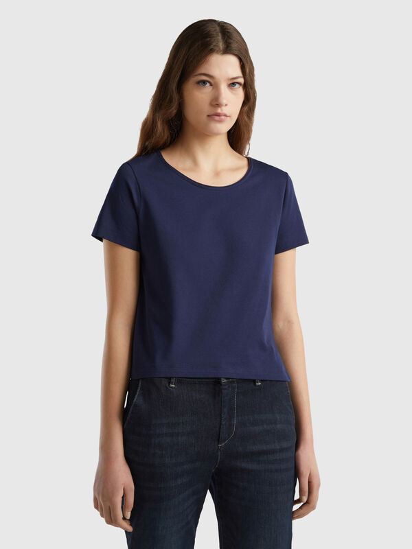Short sleeve t-shirt with slit Women