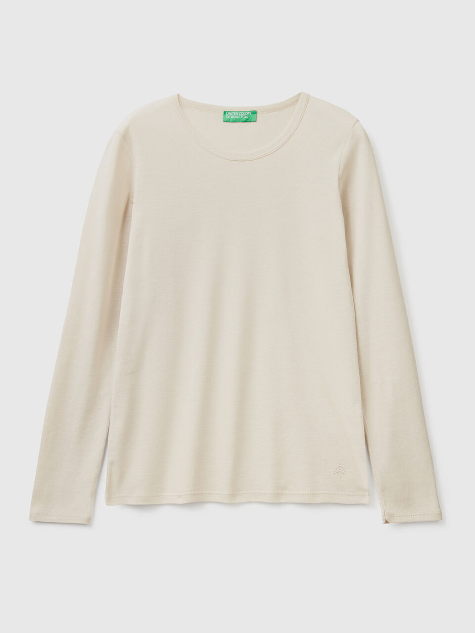 Long sleeve pure cotton t-shirt image number 1