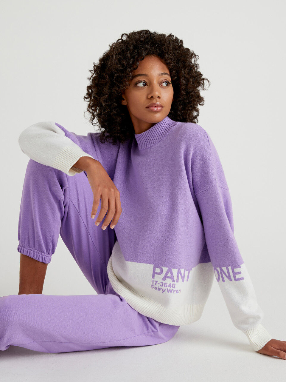 BenettonxPantone™ lilac turtleneck sweater