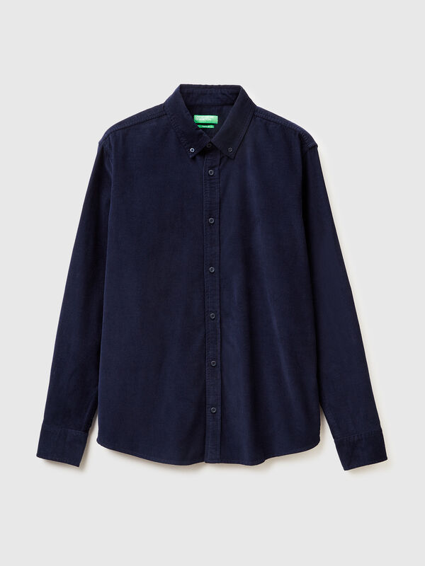 Corduroy button-down shirt Men
