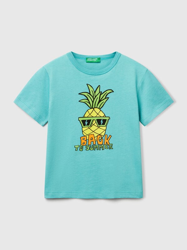 T-shirt in organic cotton with print Junior Boy