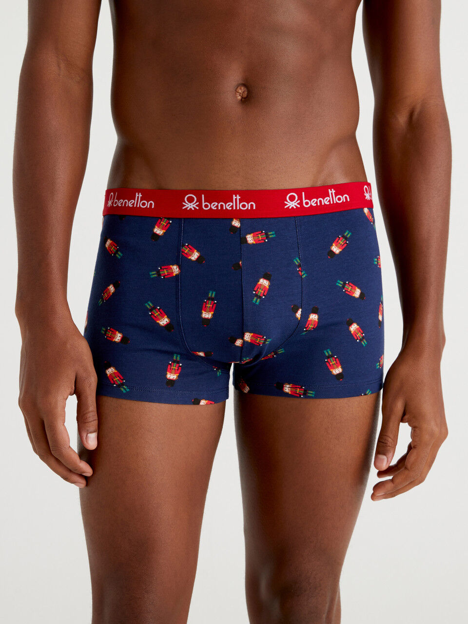 Patterned boxers in stretch cotton