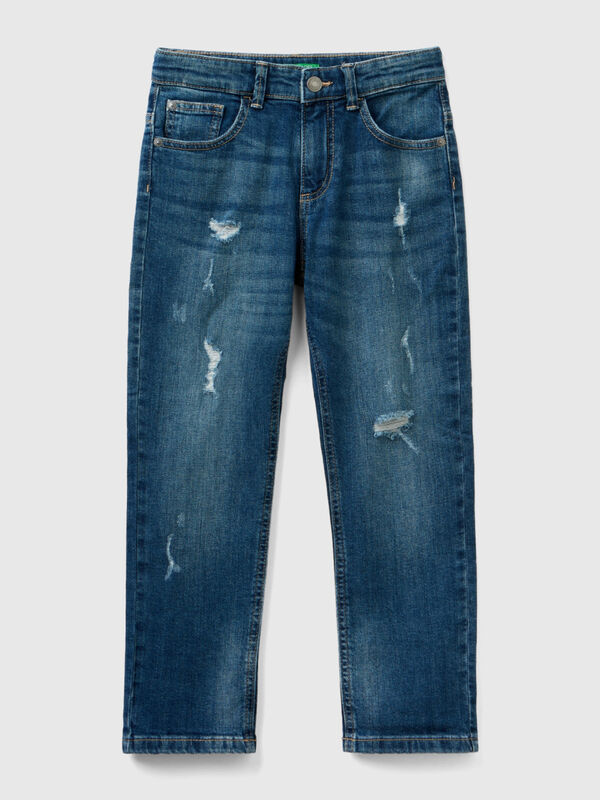 Slim fit jeans with tears