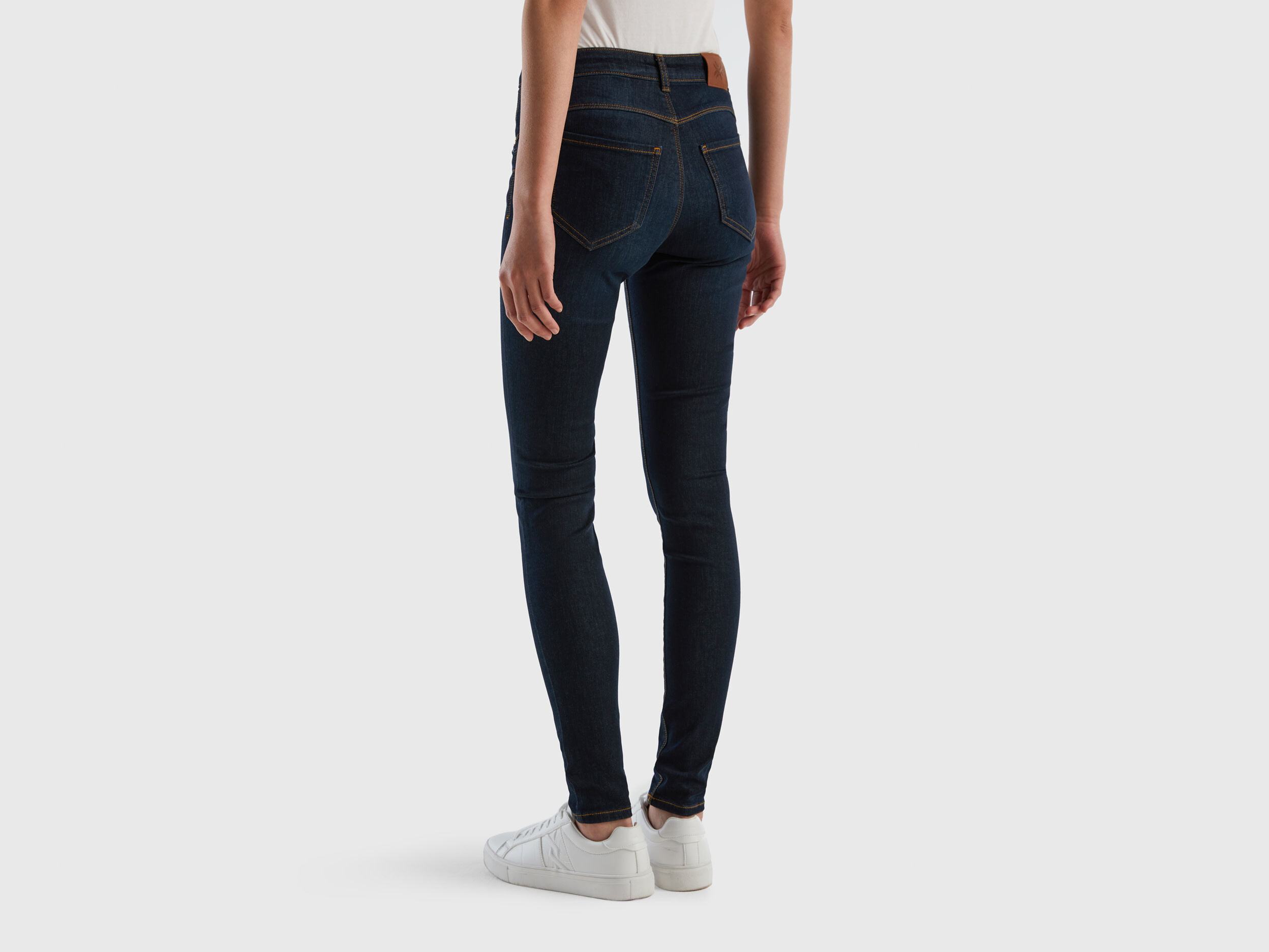 Skinny fit push up jeans Dark Blue Benetton