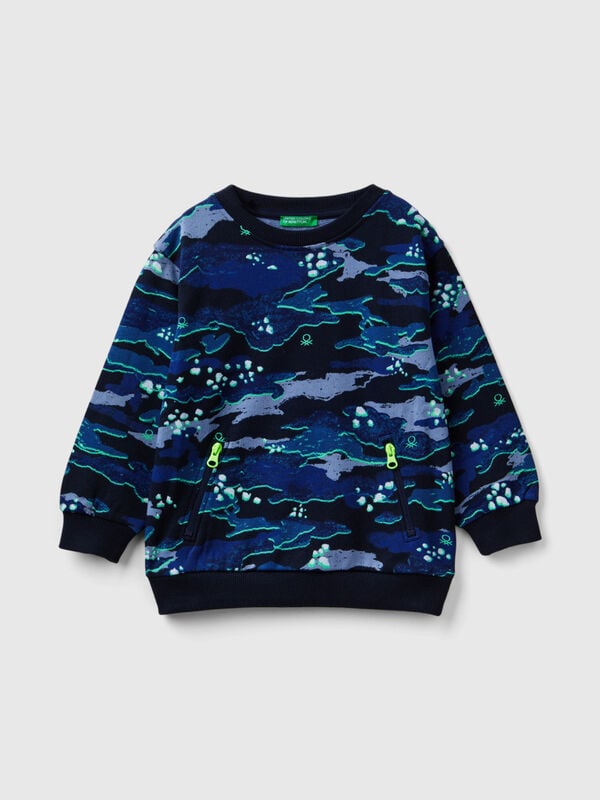 Camouflage print sweatshirt Junior Boy