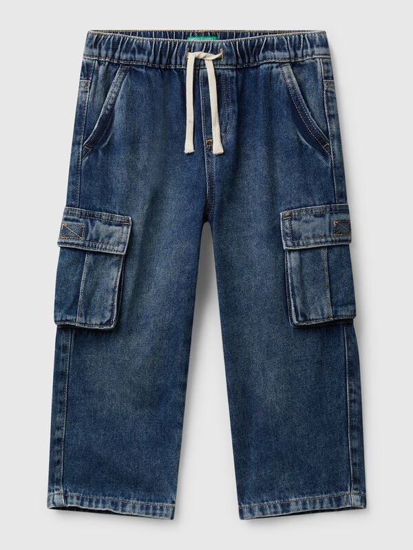 Cargo jeans with drawstring Junior Boy