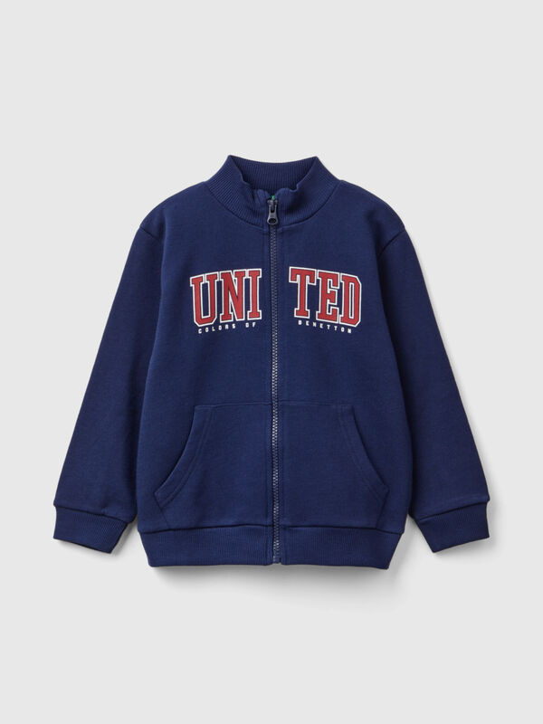 Sweatshirt in organic cotton with zip Junior Boy