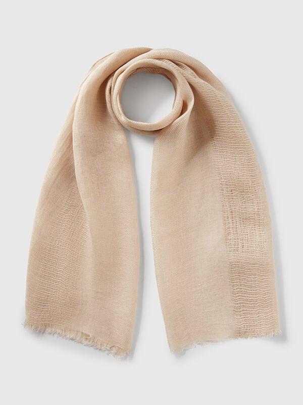 Lightweight scarf in pure linen Women