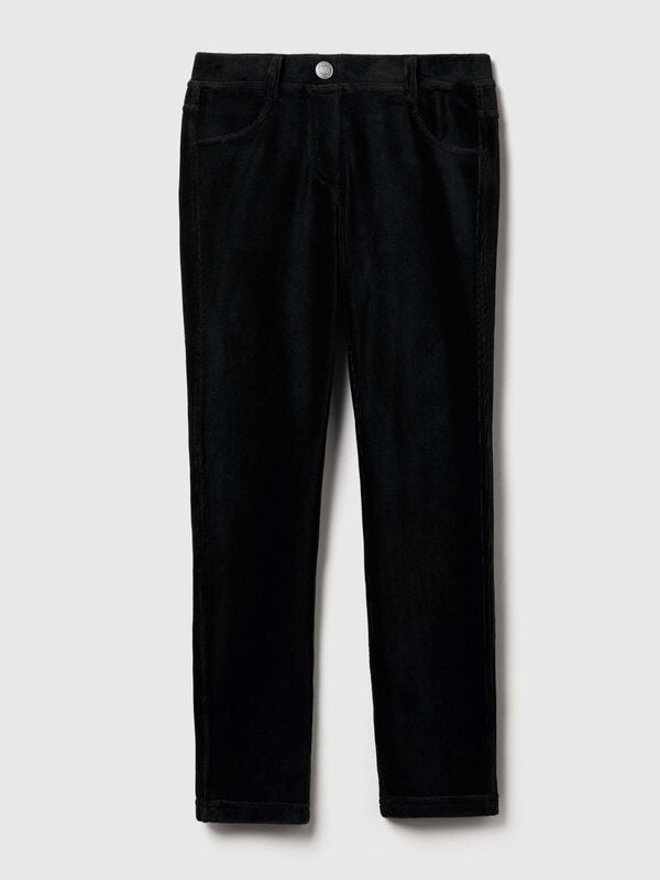 Super skinny chenille trousers Junior Girl