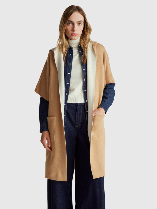 Reversible open coat Women