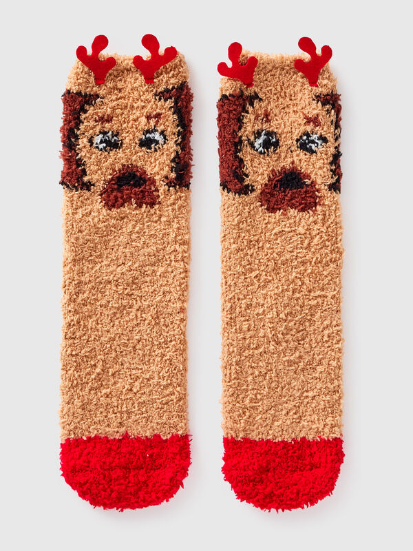 Non-slip socks with doggy Women