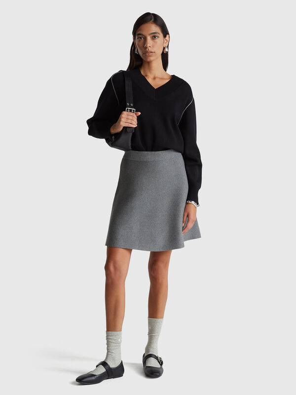 Knit mini skirt Women