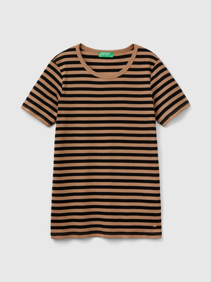 Crew neck striped t-shirt image number 1