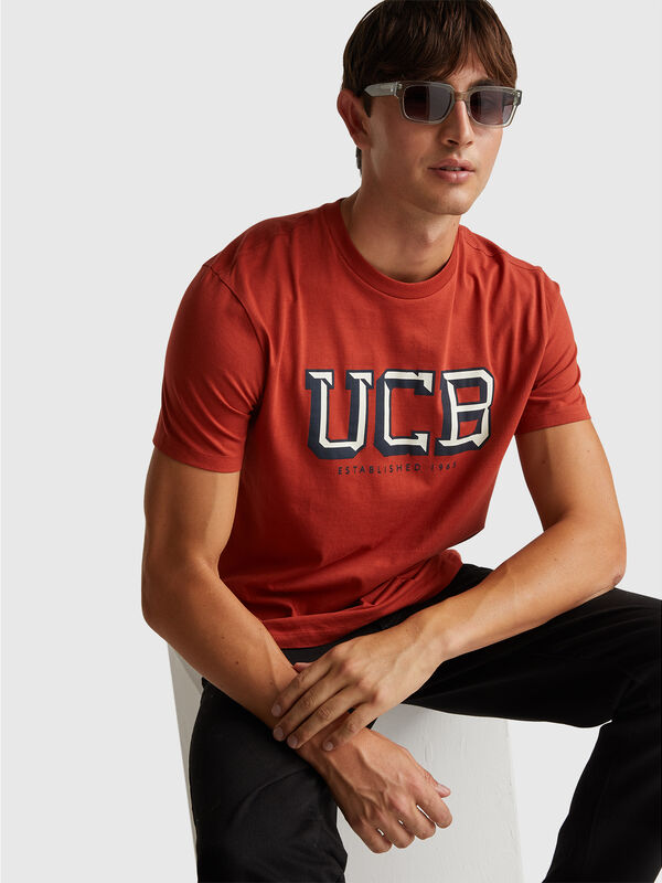 T-shirt in cotton with logo Men