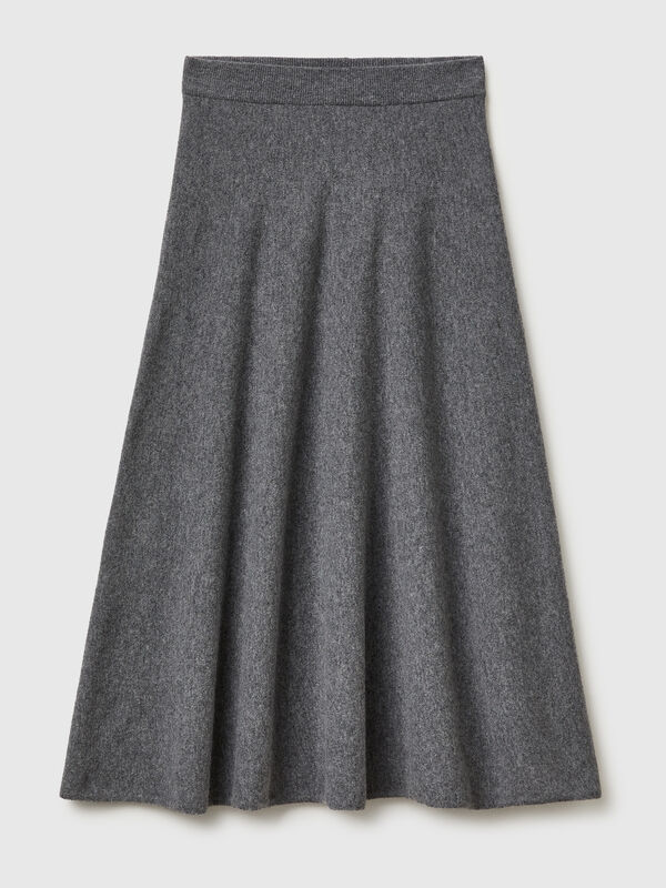Knit midi skirt Women