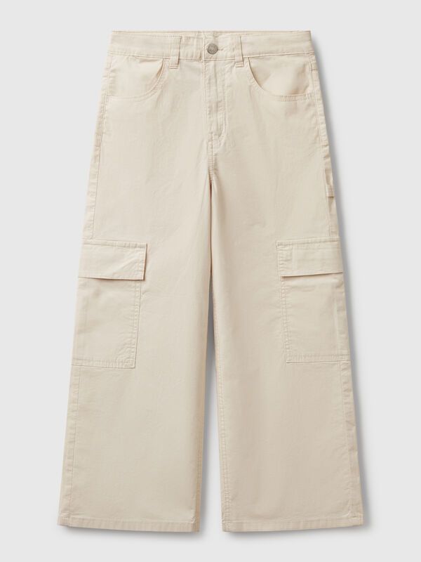 Wide fit cargo trousers Junior Girl