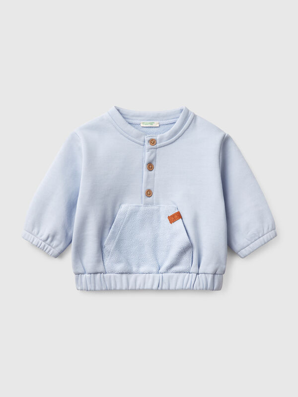Sweatshirt with pocket in 100% cotton New Born (0-18 months)