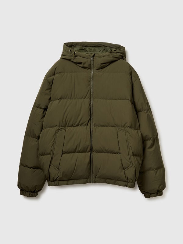 Real recycled down padded jacket Men