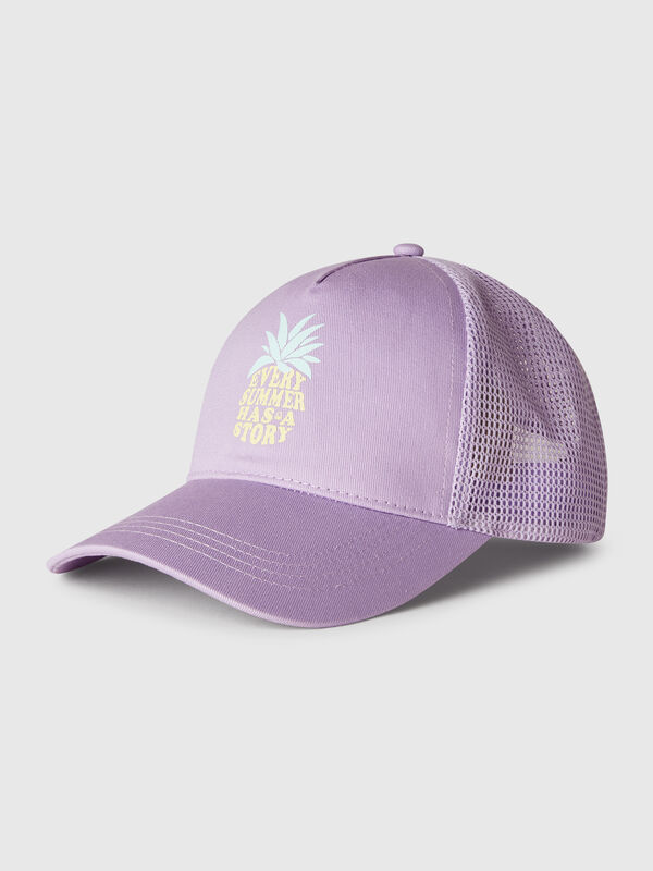 Baseball hat in cotton and mesh Junior Boy