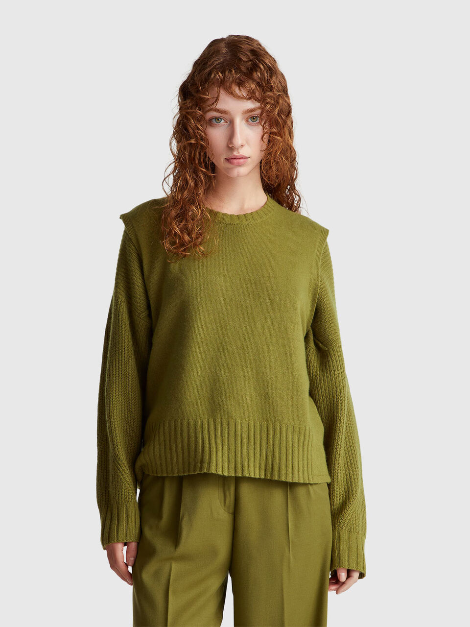 SLEEVELESS SWEATER Women image number null