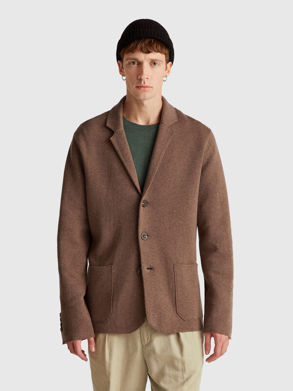 Knit blazer Men