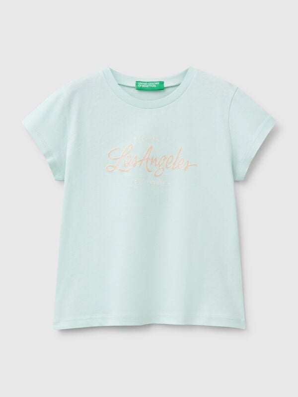 T-shirt in cotton with glitter Junior Girl