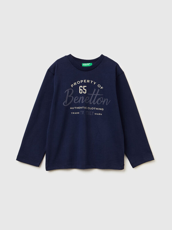 Crew neck t-shirt in warm cotton Junior Boy