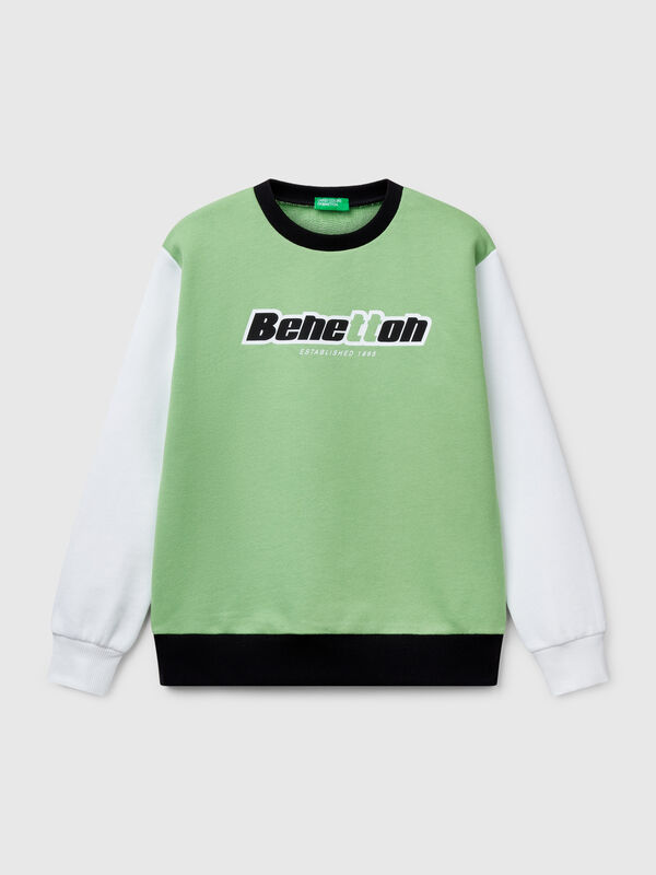 Pure cotton sweatshirt with print Junior Boy