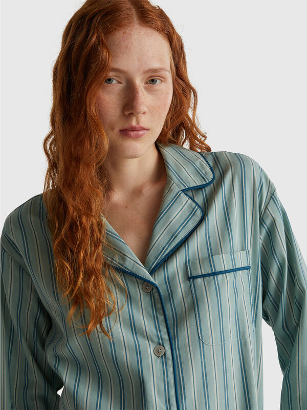 Striped pyjama jacket Women