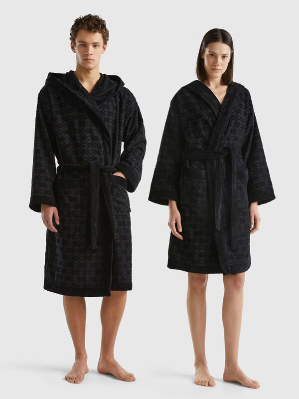 Monogrammed bathrobe