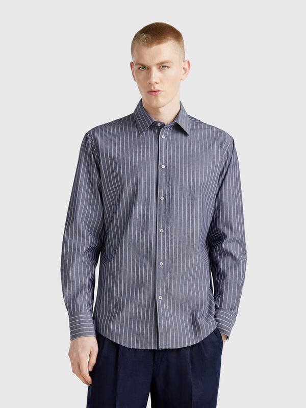 Regular fit striped shirt Men