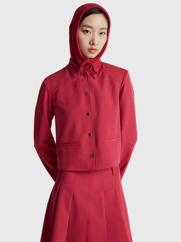 Stretch viscose blend jacket Women