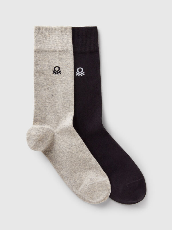Set of two pairs of high socks