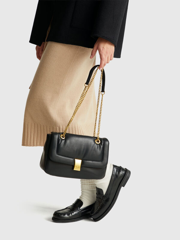 Imitation leather fabric bag Women