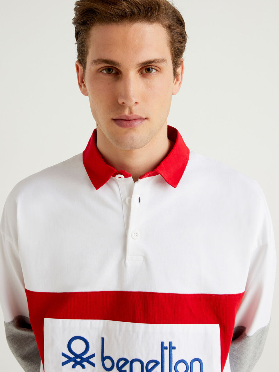 Rugby polo in organic cotton image number null