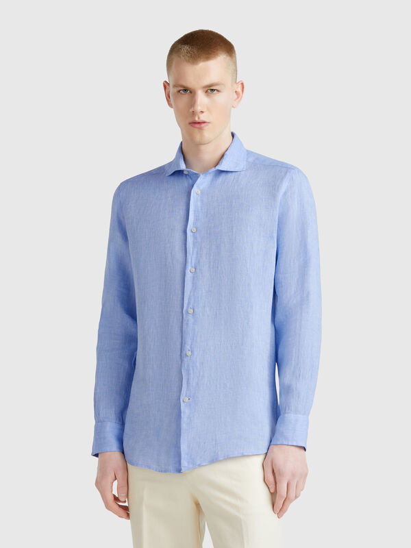 Shirt in pure linen Men