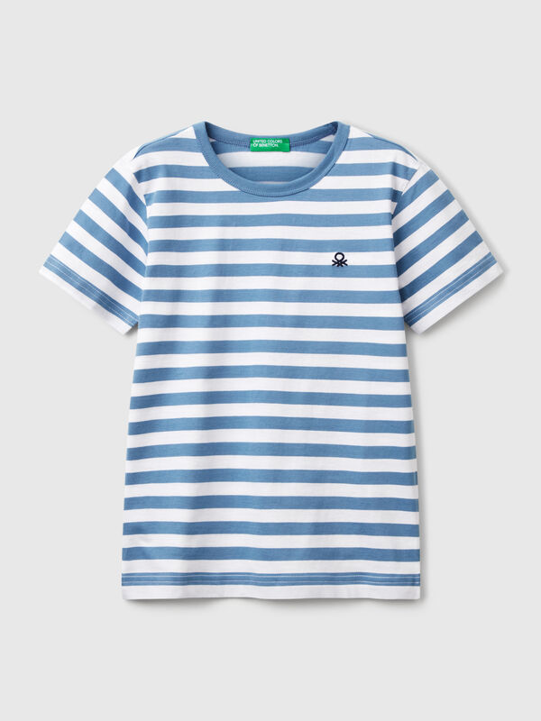 100% cotton striped t-shirt Junior Boy