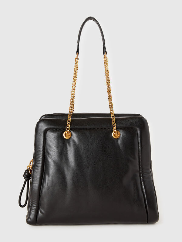 Shopping bag in imitation leather Women