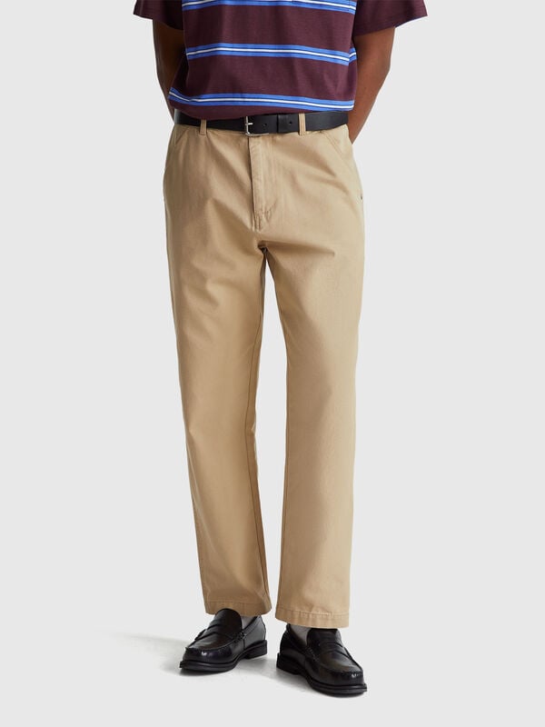 Trousers in pure linen Men