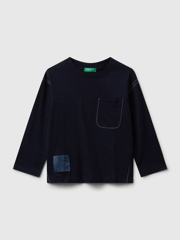 Long sleeve t-shirt with thick print Junior Boy