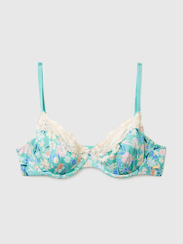 Bra with floral print Women