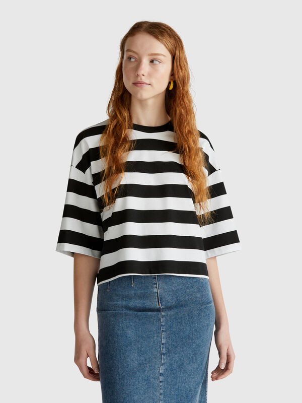 Black and white striped t-shirt Women