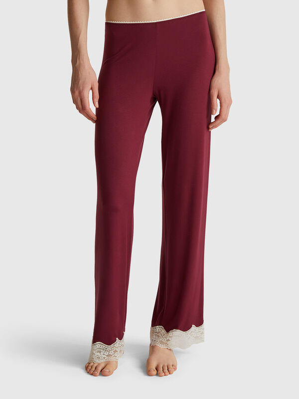 Flowy trousers with lace Women