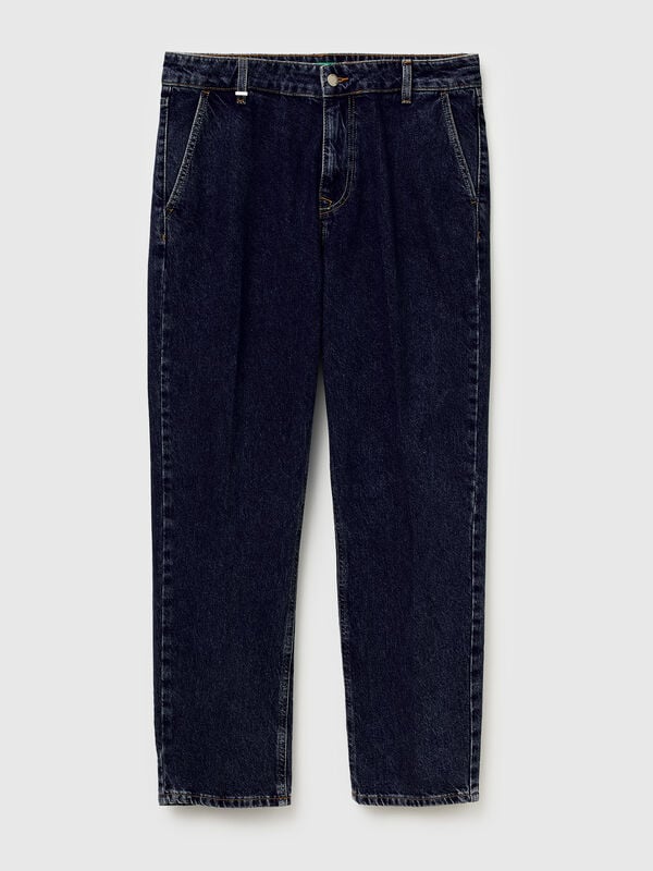 Regular fit denim chinos Men