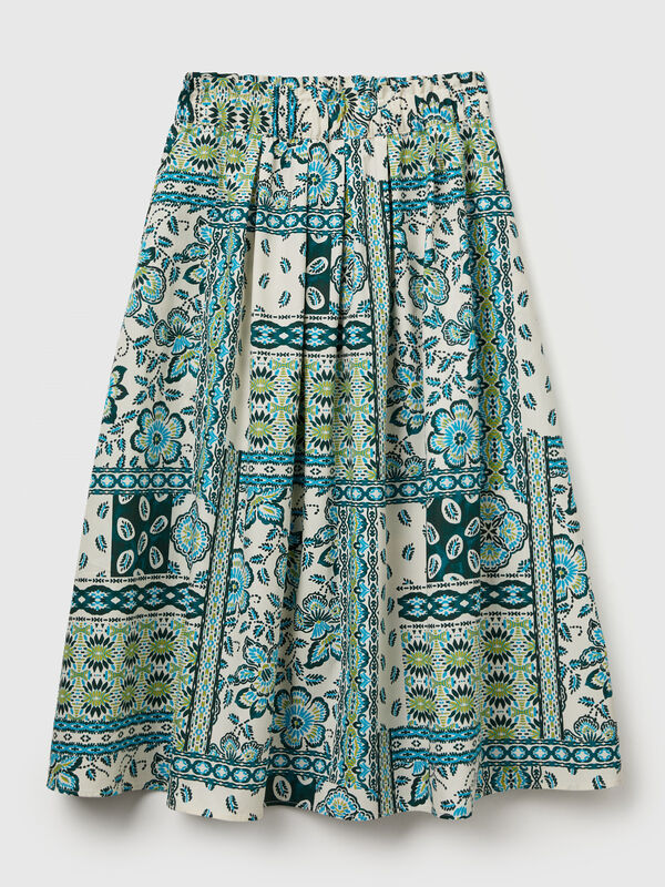 Pencil skirt with bandana print Women