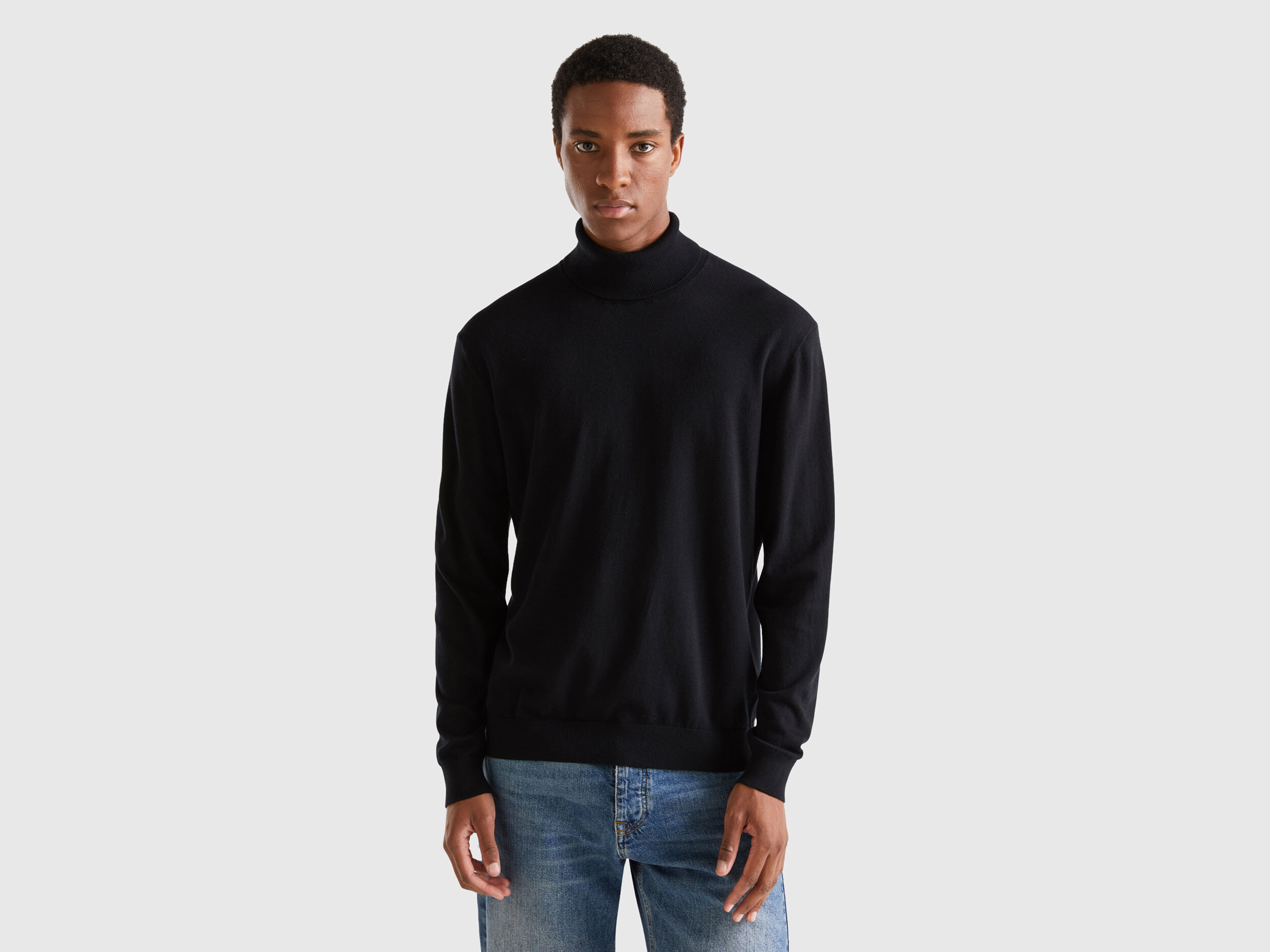 Lightweight cotton turtleneck deals