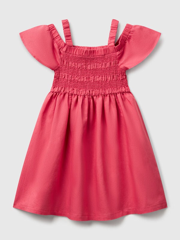 Linen blend dress Junior Girl