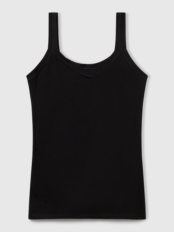 Tank top in super stretch cotton Women