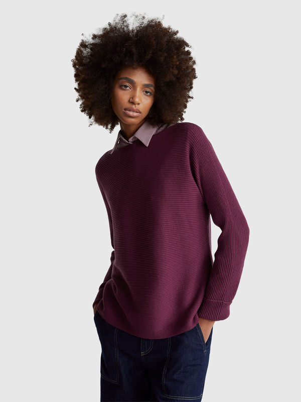 Boat neck sweater Women