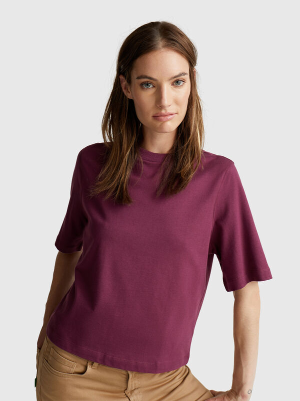 100% cotton boxy fit t-shirt Women